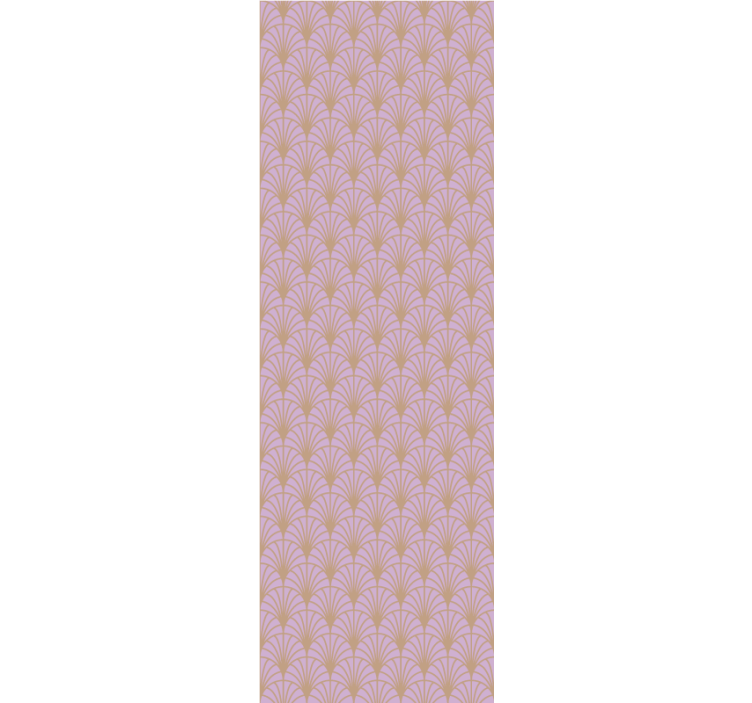 Roza in zlate luske vzorec klasične tapeta - TenStickers