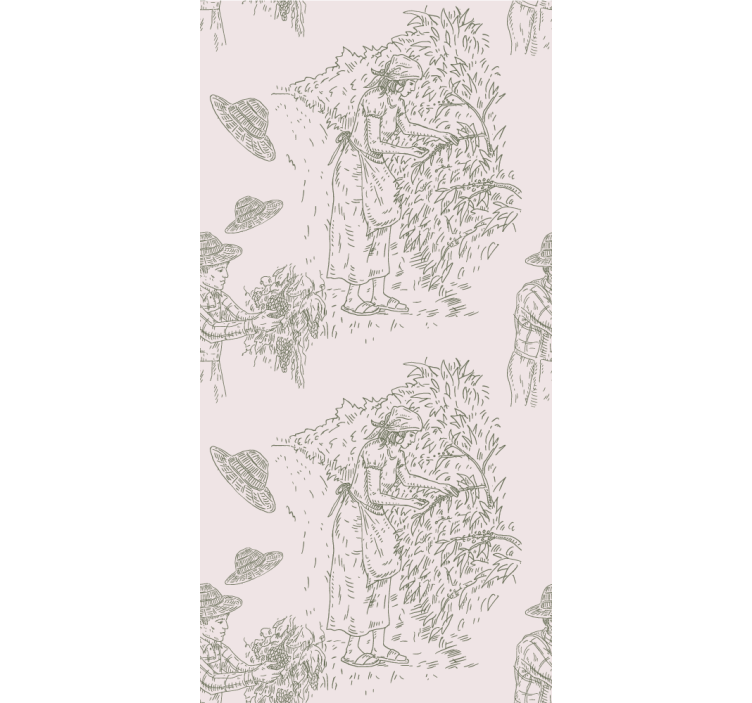 Prizor podeželske žetve baročni tapeta - TenStickers