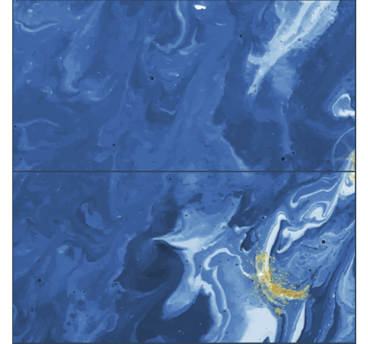 Modre kamnite tematske tapeta - TenStickers