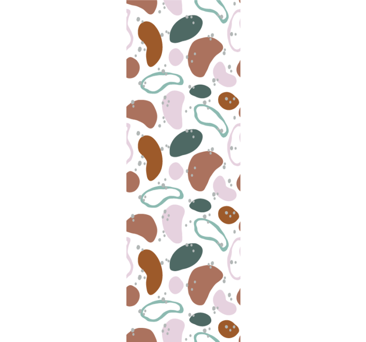 tapeta z vzorcem nepravilne abstraktne oblike - TenStickers