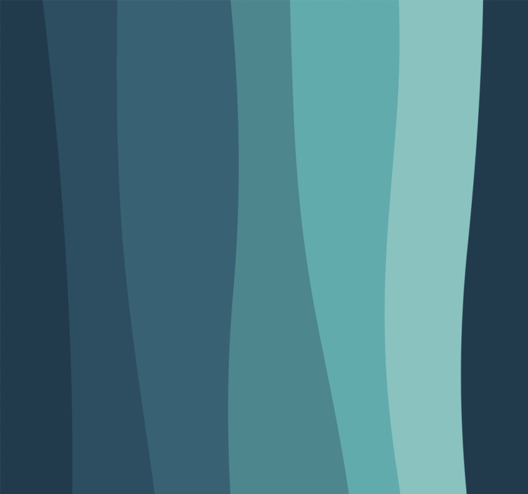 Ukrivljeni oceanski valovi tapeta s 3D učinkom - TenStickers