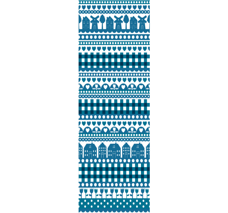 tapeta delft blue country - TenStickers