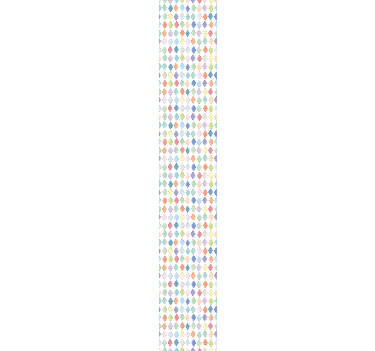 Barvita umetniška tapeta harlekin diamanti - TenStickers