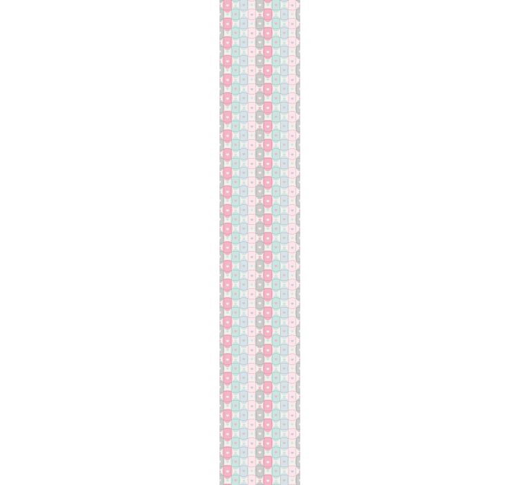 tapeta s teksturo patchwork srčkov - TenStickers