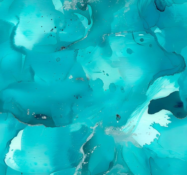 Modri valovi abstraktno tapeta - TenStickers