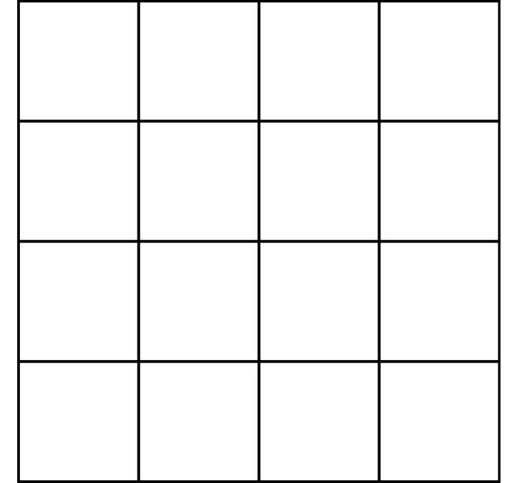 črno-bele drobne črte kvadratno tapeta - TenStickers