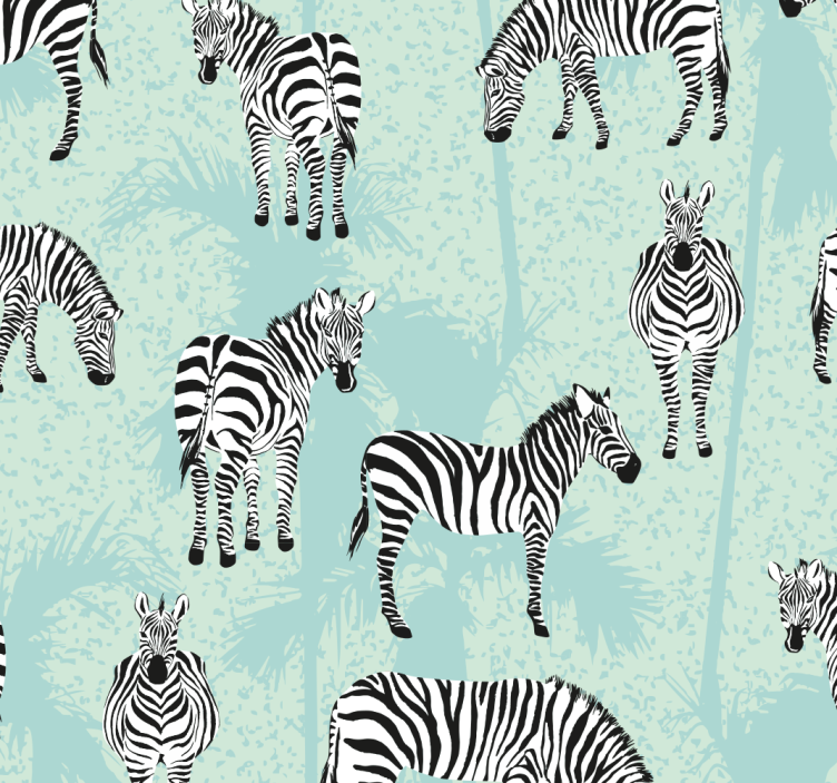 Z zebrastim vzorcem zebra vzorec tapeta - TenStickers