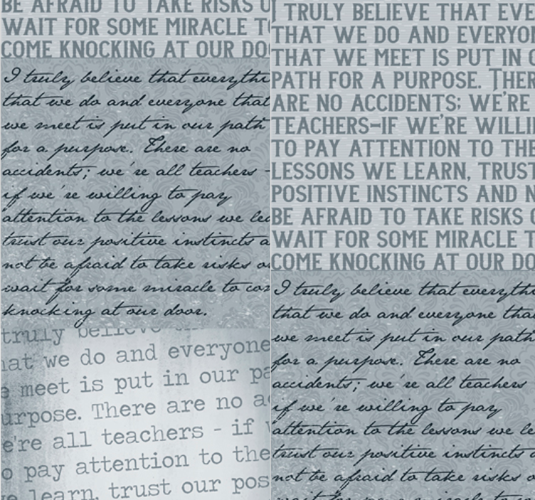 Navdihujoče besedilo tapeta z napisi in črkami - TenStickers