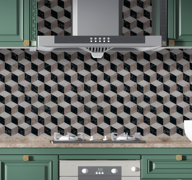 3d minimalistične ploščice moderne tapete - TenStickers