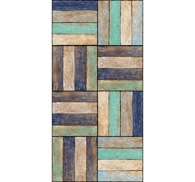 Rustikalne lesene plošče Tapeta z vzorci in teksturami - TenStickers