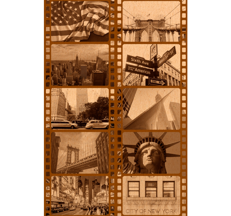 Starodavne filmske slike Tapete z motivi New Yorka - TenStickers