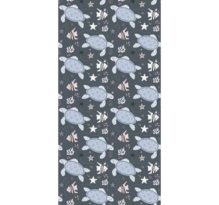 Sea creatures design tapeta z morskimi živalmi - TenStickers