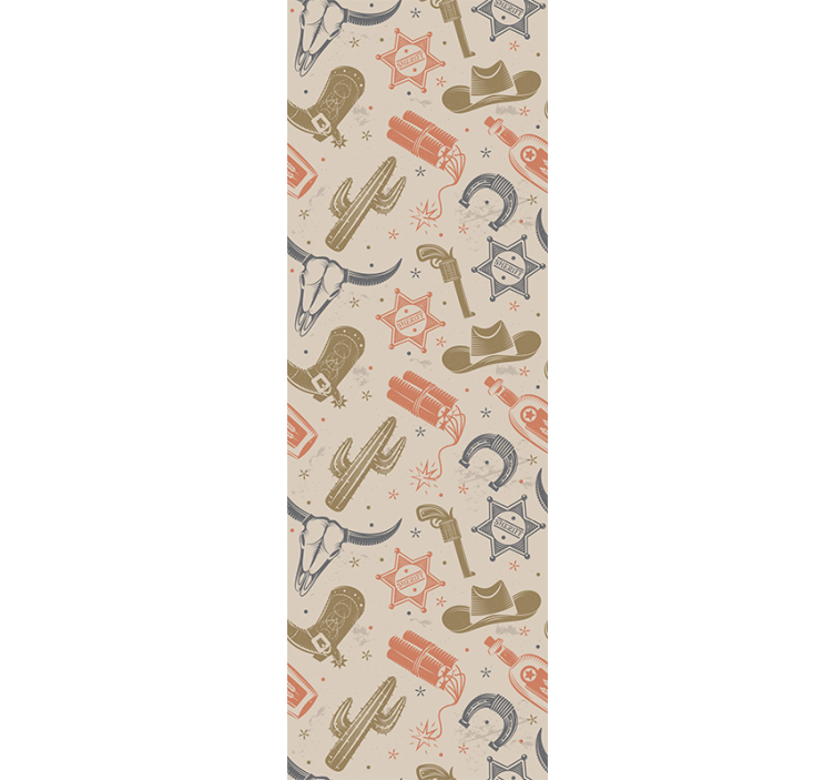 Kavbojski motivi umetniško tapeta - TenStickers