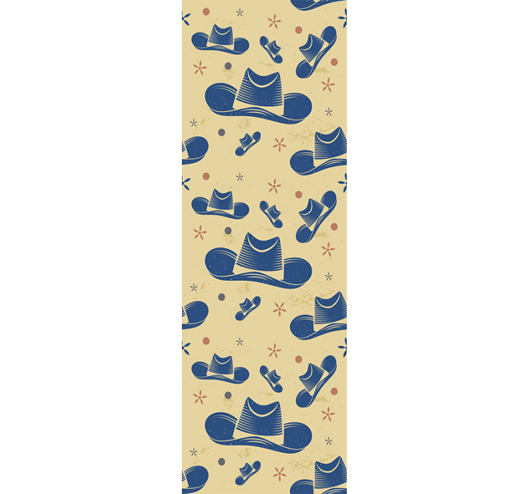 Kavbojski klobuk spalnice tapeta - TenStickers