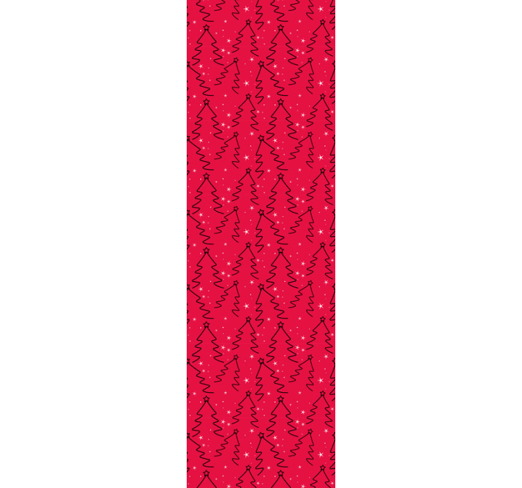 Božično drevo črta tapeta dnevne sobe - TenStickers