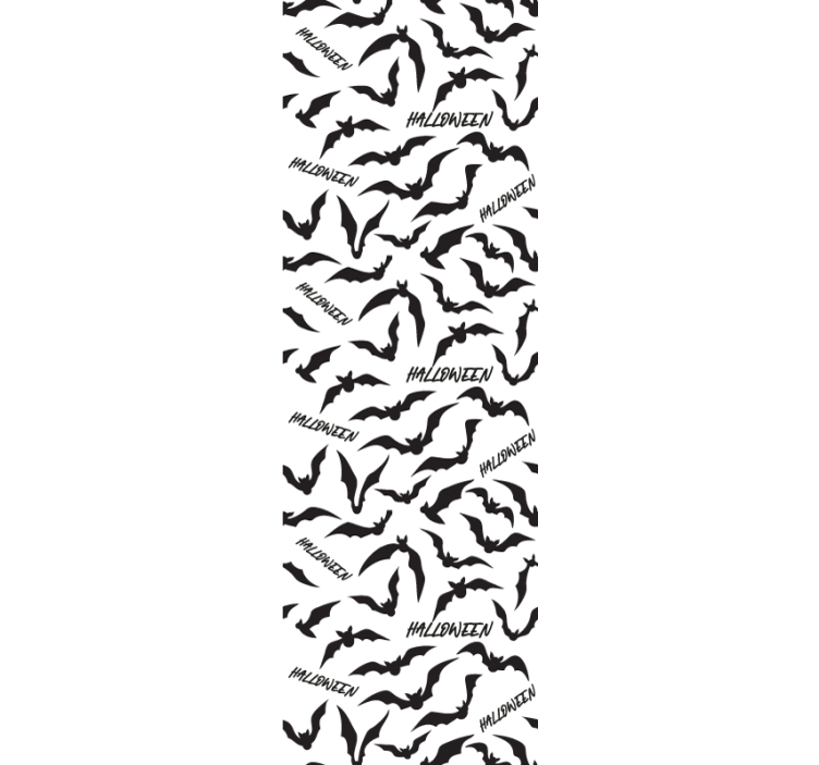 Netopirji in besedilo Halloween ozadje - TenStickers