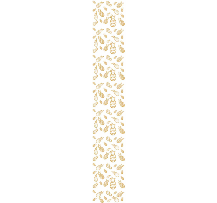 Ananas vzorec tapeta - TenStickers