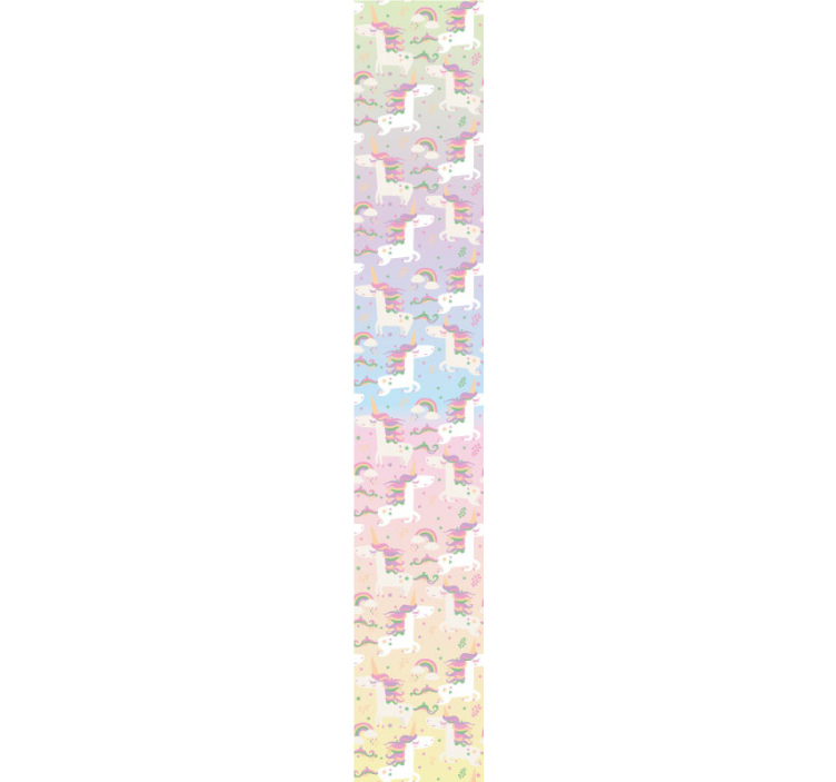 Akvareli samorog otroška tapeta - TenStickers