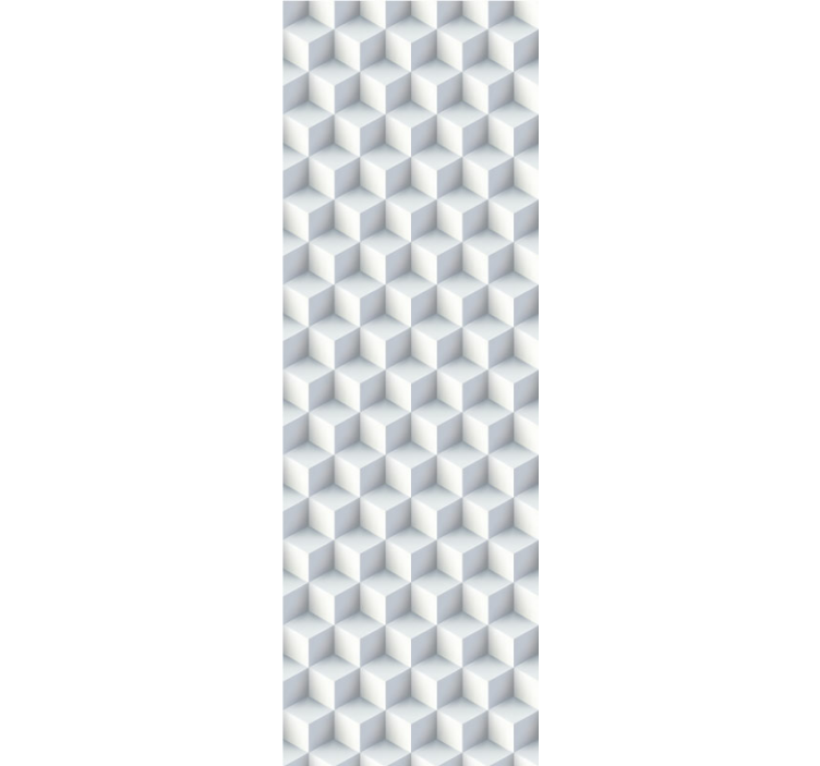 Kubična iluzija geometrijski zidni papir - TenStickers
