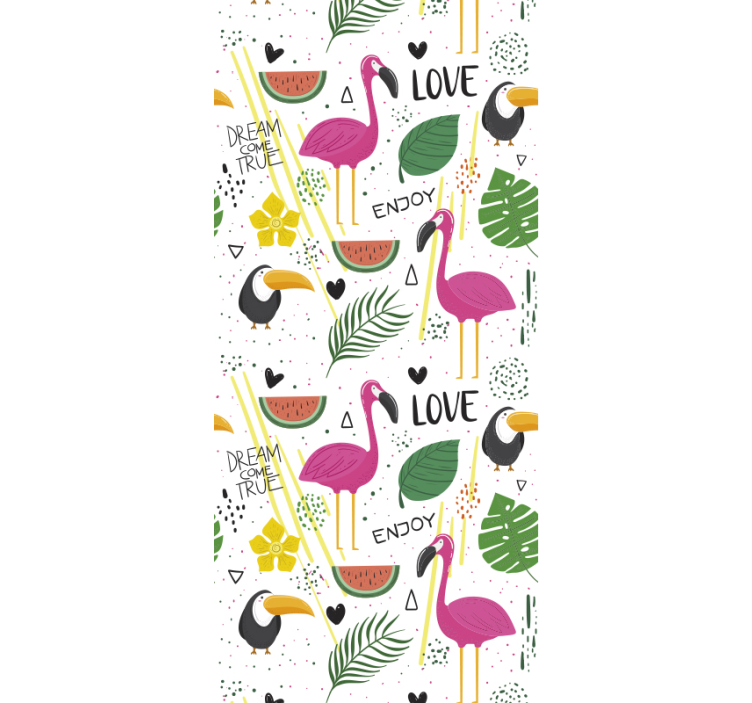 Sanje o flamingih Tapete za otroške sobe - TenStickers