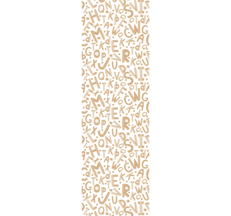 Abecedni vzorec tapeta z napisi in črkami - TenStickers