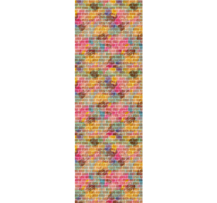 Pisan mozaik iz opeke opečnato ozadje - TenStickers