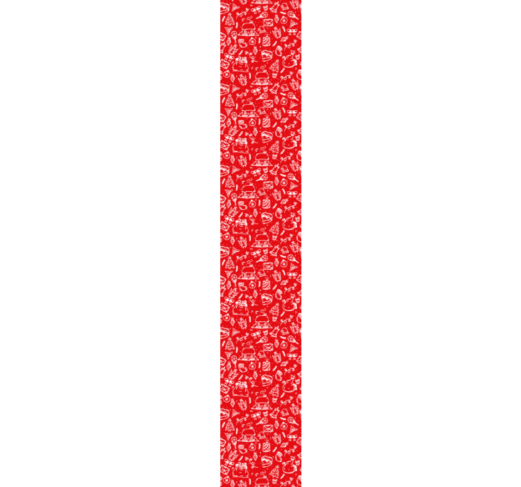 Cvetlični rdeč vzorec tapeta narave - TenStickers