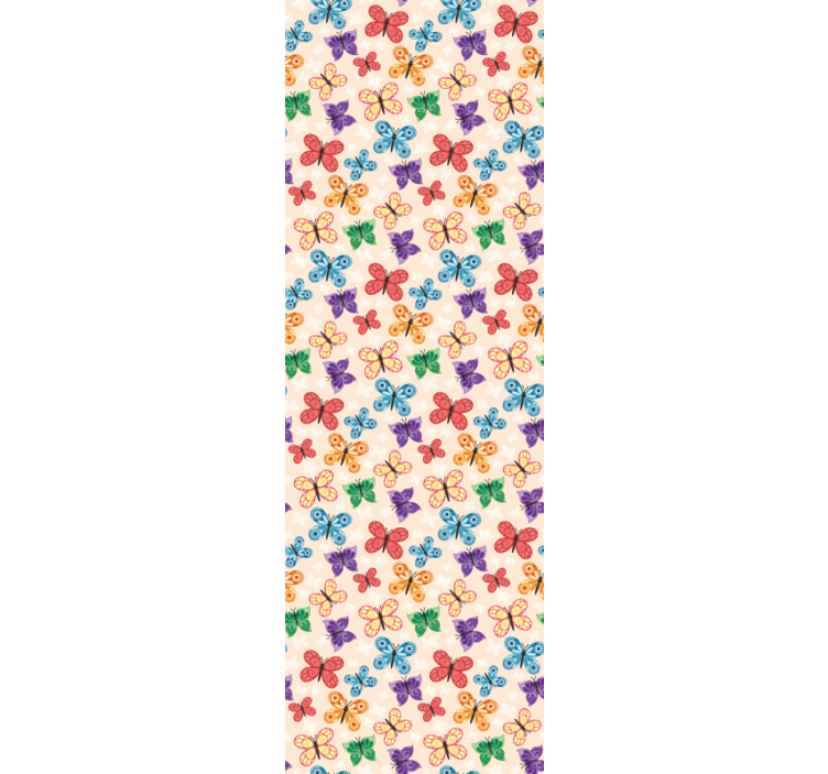 Igra pisanih metuljev metuljev ozadje - TenStickers