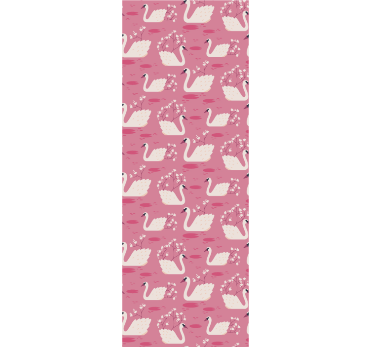 Očarljiv dizajn laboda tapeta z živalmi - TenStickers