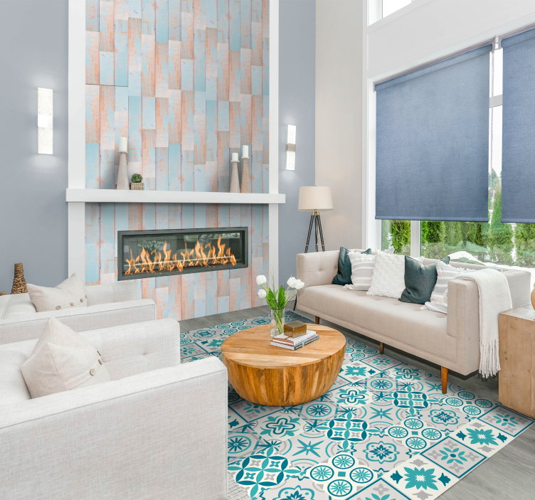 Distressed Wooden Planks Tapeta z vzorci in teksturami - TenStickers