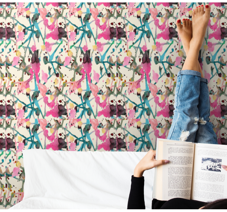 Abstraktne rastline tapeta narave - TenStickers