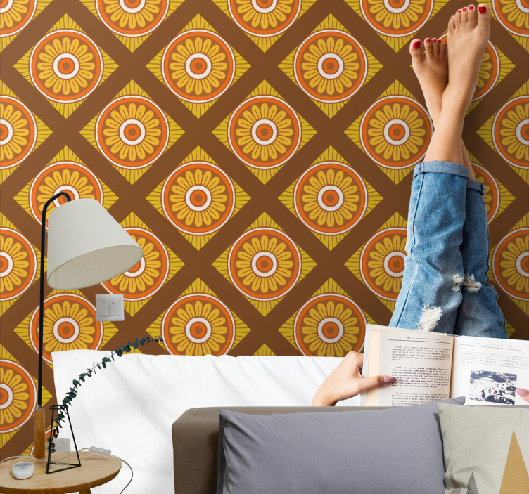 70-letne pike, navpične črte, lisaste tapeta - TenStickers