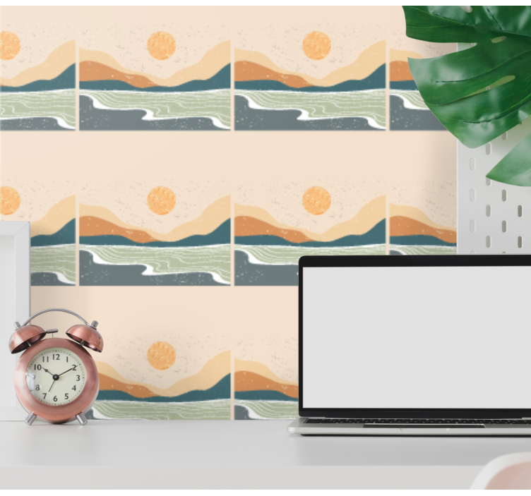 Abstraktna pokrajina pokrajinski tapeti - TenStickers