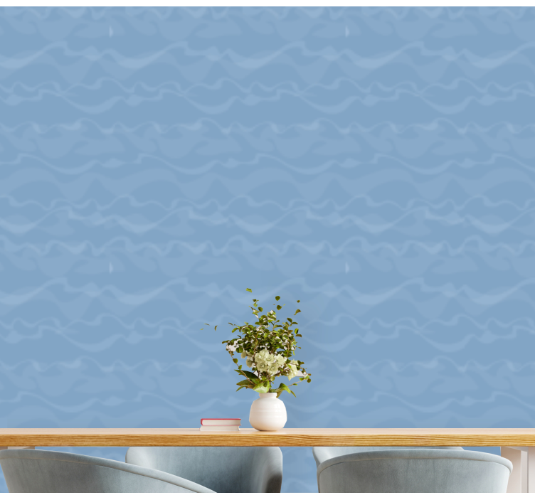 Abstraktni valovi Modri tapeti - TenStickers