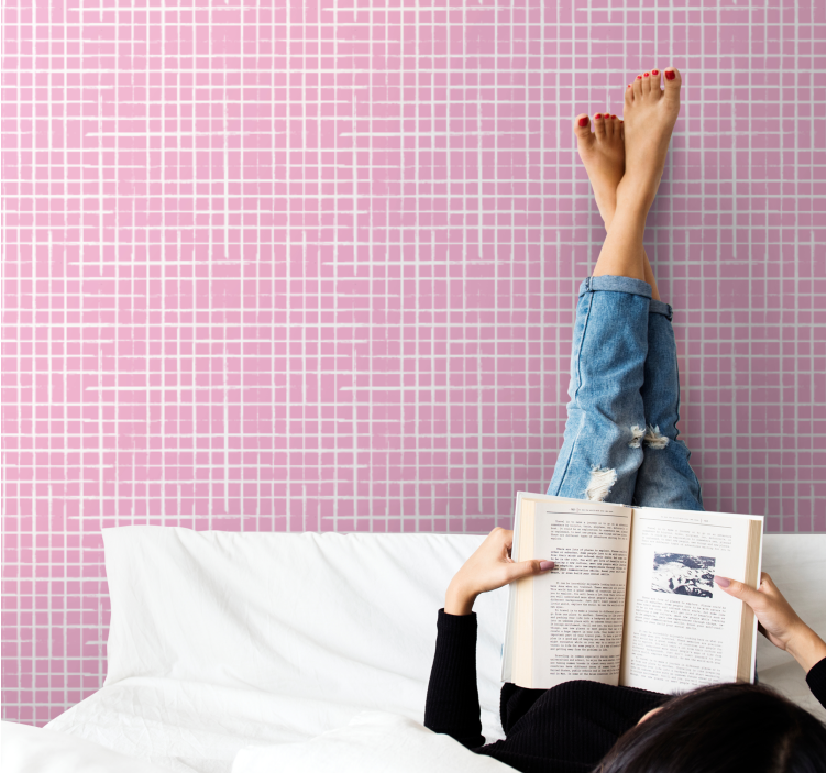 Ambient mrežnega vzorca kvadratno tapeta - TenStickers