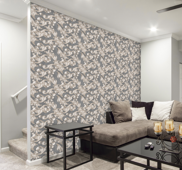 Belle grise okrasne tapeta - TenStickers