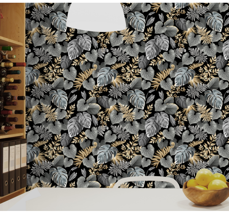 Botanična tapiserija tapeta z listi - TenStickers