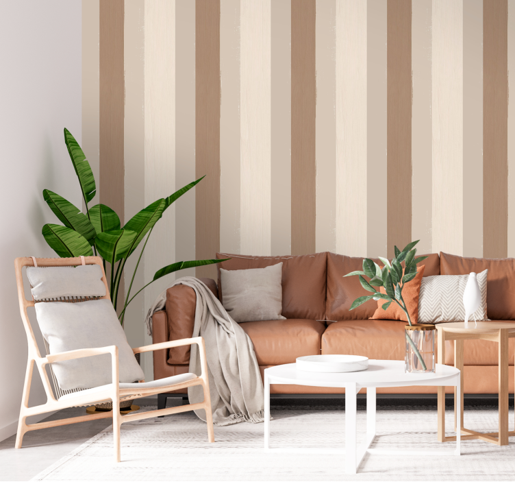 Navpične tapeta peščene barve - TenStickers