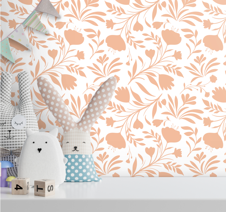 Cvetlično pomladno vzdušje tapeta z motivom vrtnice - TenStickers