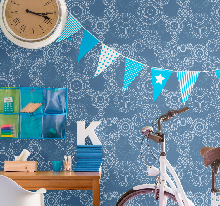 Geometrijski vzorci zobnikov tapeta s 3D učinkom - TenStickers