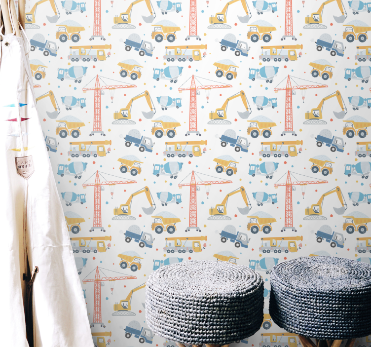 Gradbeni motivi Tapete za otroške sobe - TenStickers