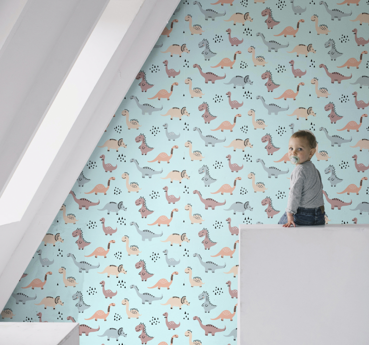 Igrišče dinozavrov tapeta z dinozavri - TenStickers