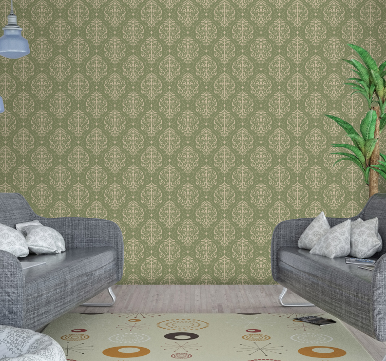 Klasična tapeta z rožami - TenStickers