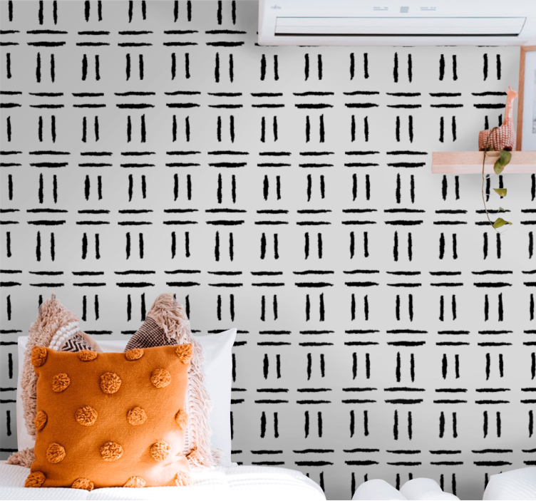 Konfiguracija geometrijske linije Skandinavski tapeti - TenStickers