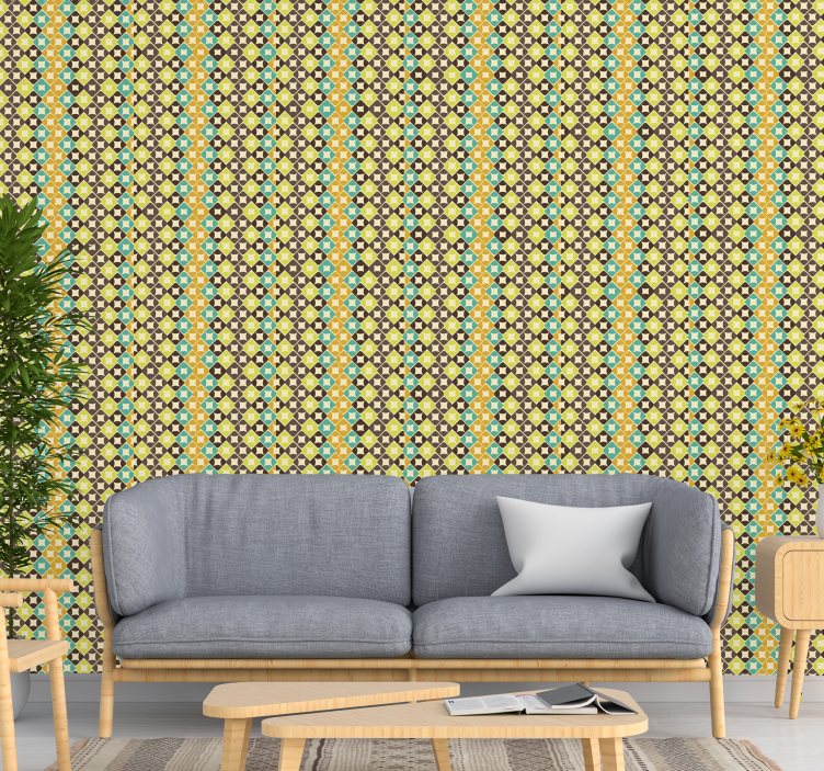 čudovite rombske klasične tapeta - TenStickers