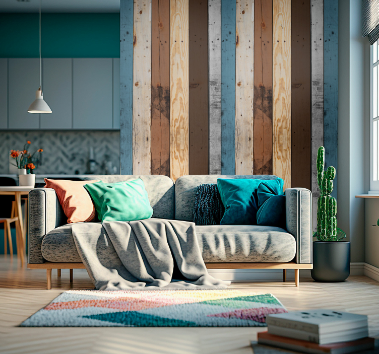 Lepota tapeta z učinkom lesa - TenStickers