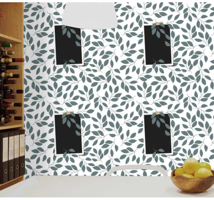 Listnato botanično tapeta z listi - TenStickers