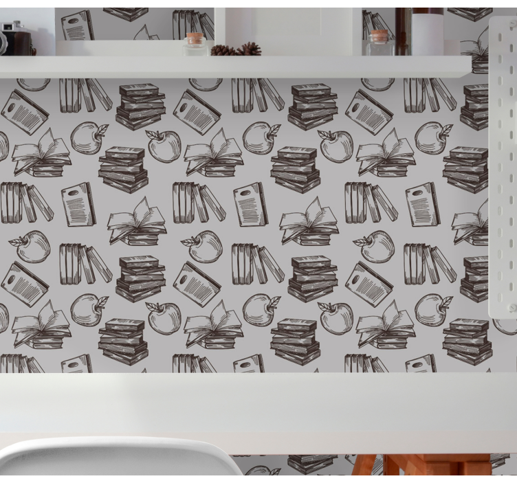 Literarna skica tapeta z napisi in črkami - TenStickers