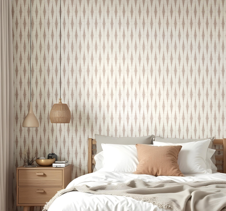 Moka mousse rabaul ikat geometrijski ozadje - TenStickers