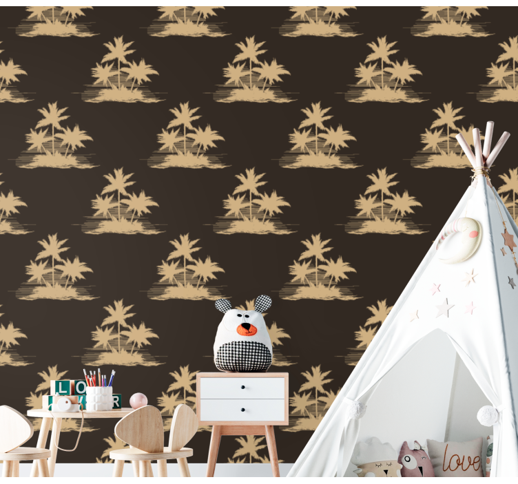 Motiv dlani tapeta z motivom drevesa - TenStickers